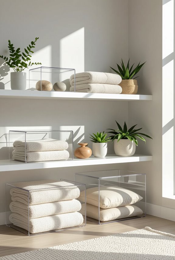 clear containers for visible storage