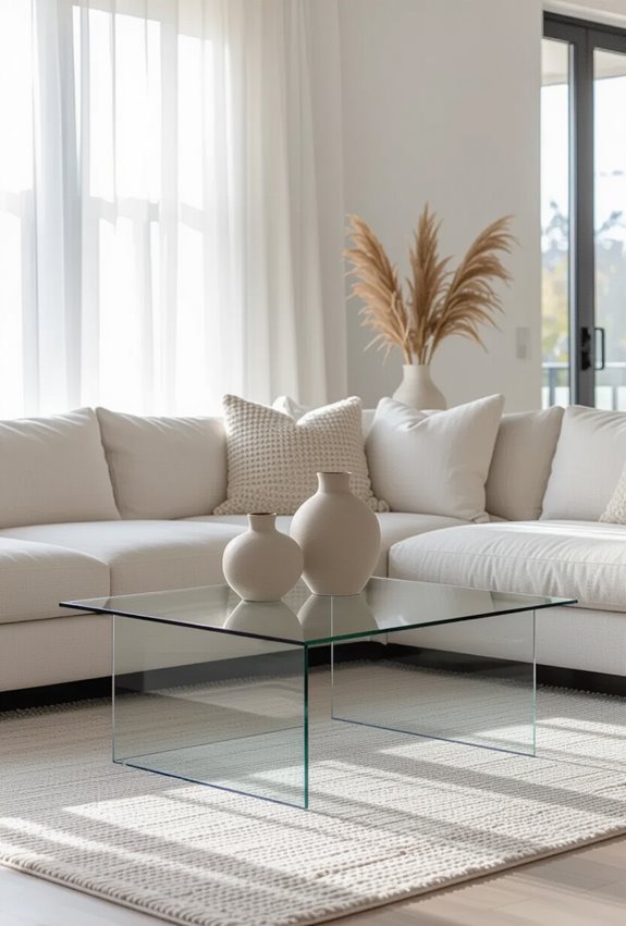 clear furniture enhances openness