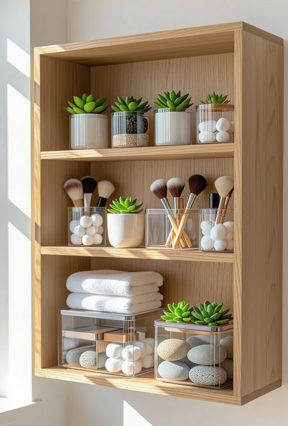 clear labeled stackable containers