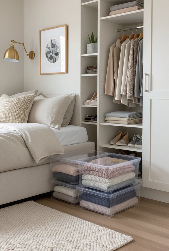 clear stackable visible storage