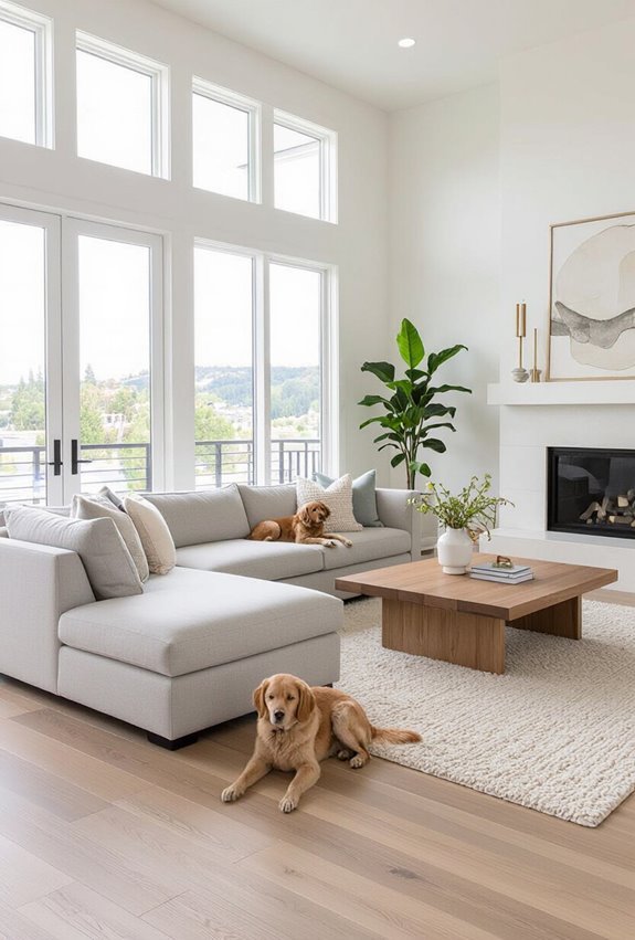 clear wide pet friendly pathways