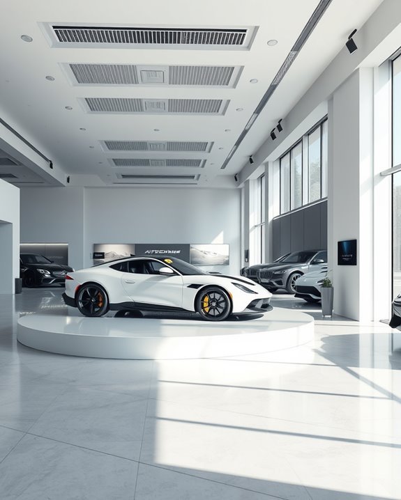 climate controlled vehicle display areas