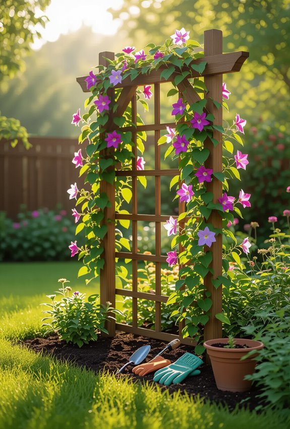 climbers trained on trellises