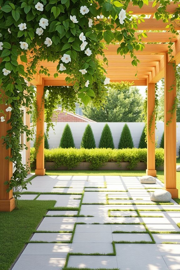 climbing plants enhance pergola