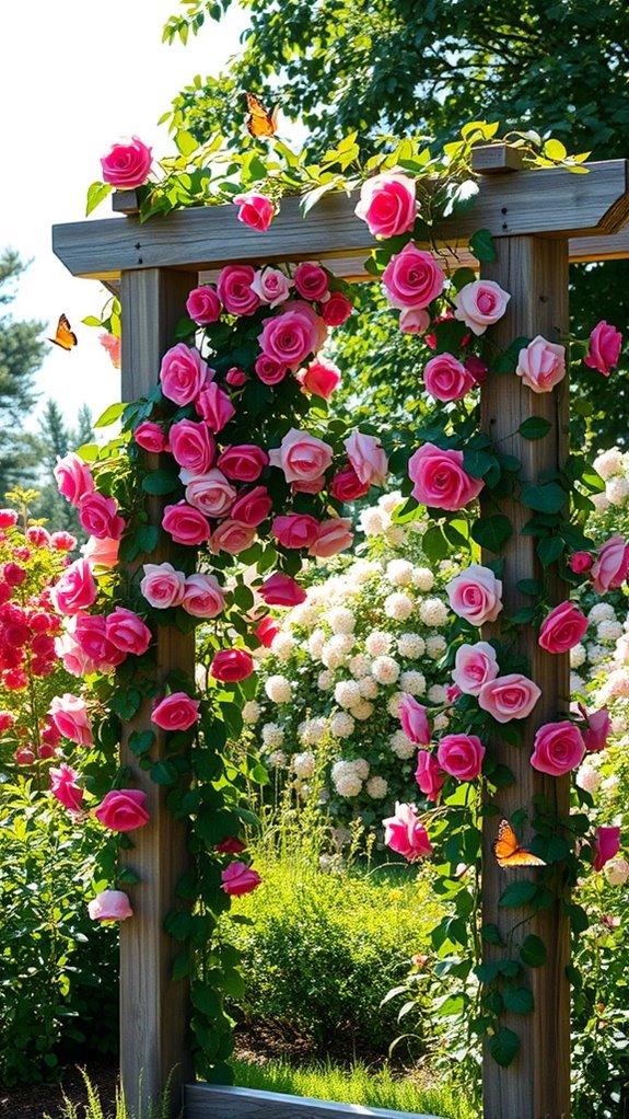 climbing plants enhance trellises