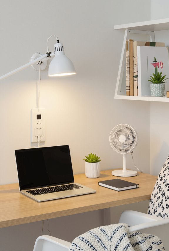 clip on lighting and fans