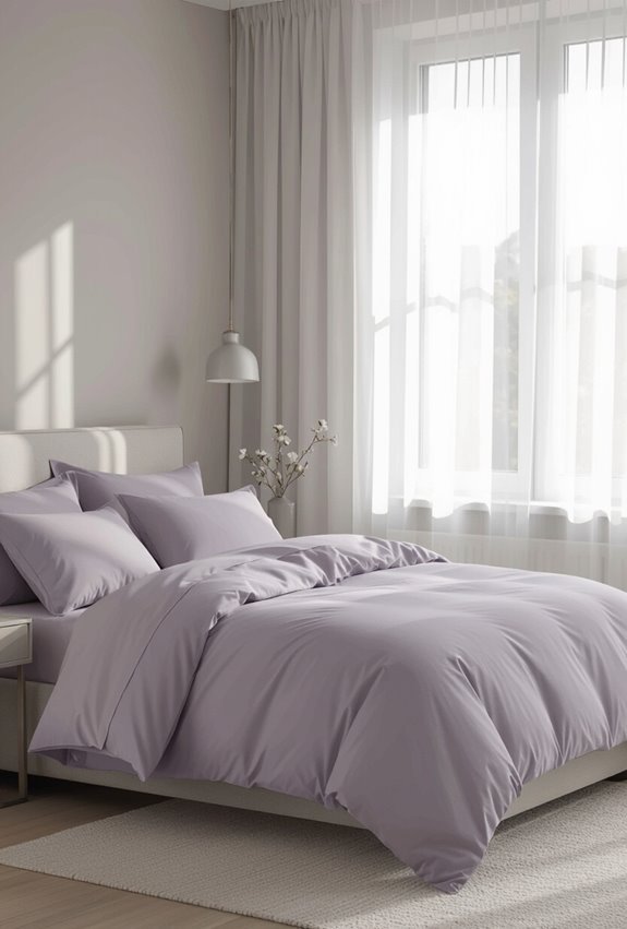cloudy lilac bedroom sanctuary