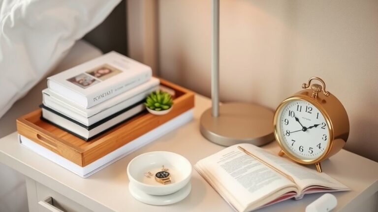 clutter free bedside table tips