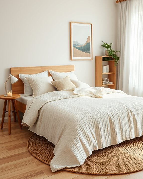 clutter free reading nook