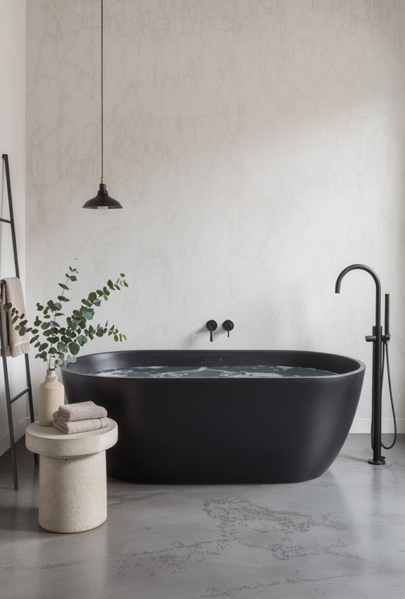 coal colored industrial chic flooring