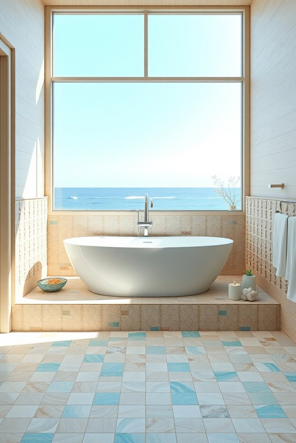 coastal bathroom retreat vibes