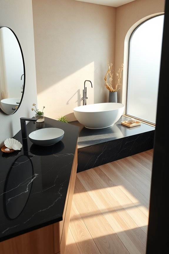 coastal black granite elegance