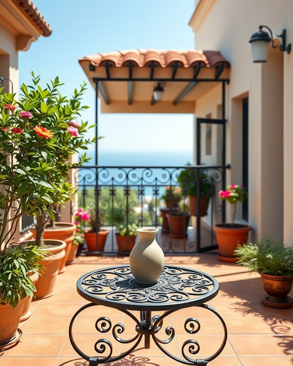 coastal charm iron railings