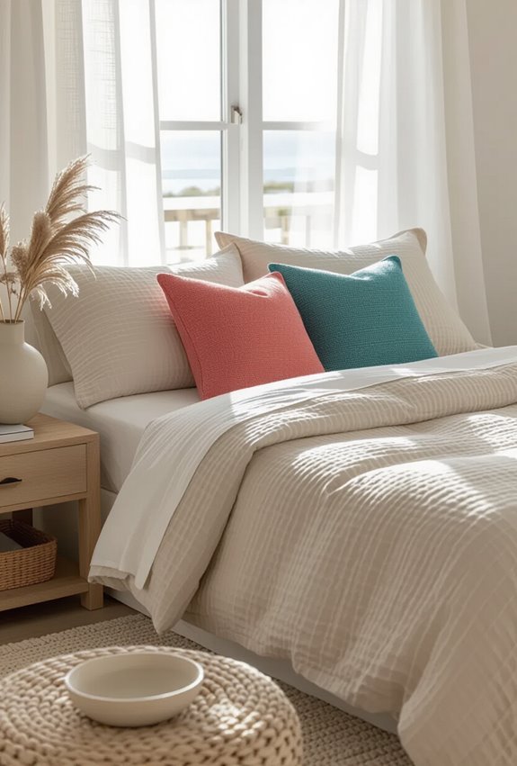 coastal coral teal aqua