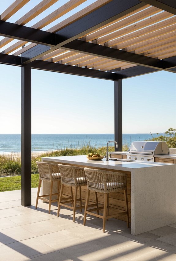 coastal corrosion resistant pergola design
