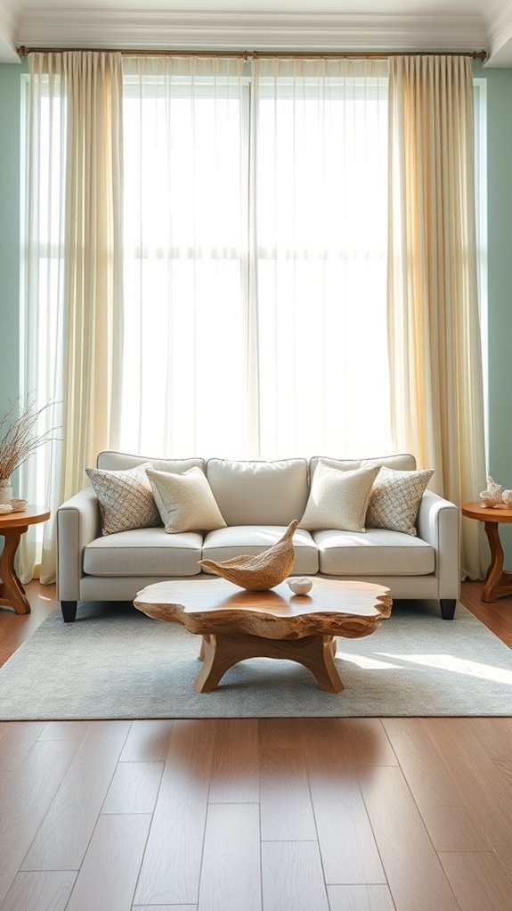 coastal curtains for tranquility