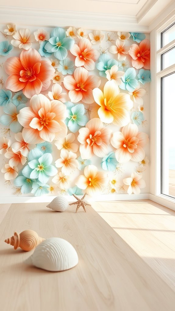 coastal floral design serenity