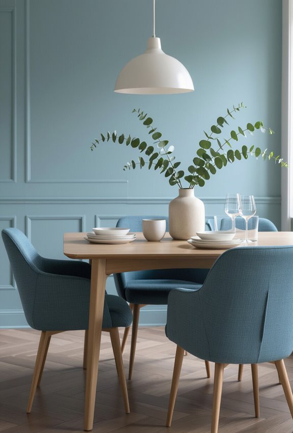coastal muted blue serenity