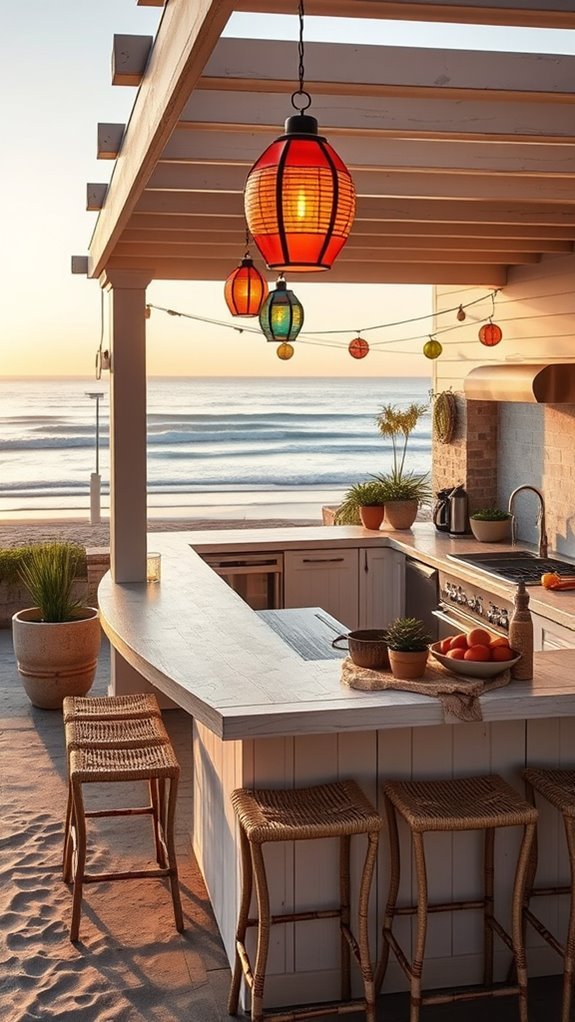 coastal outdoor kitchen design
