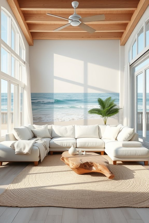 coastal paradise wall murals