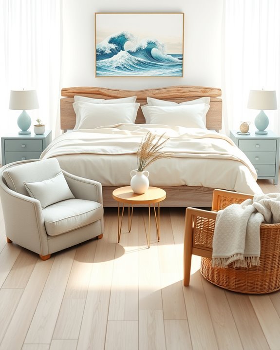 coastal retreat bedroom decor