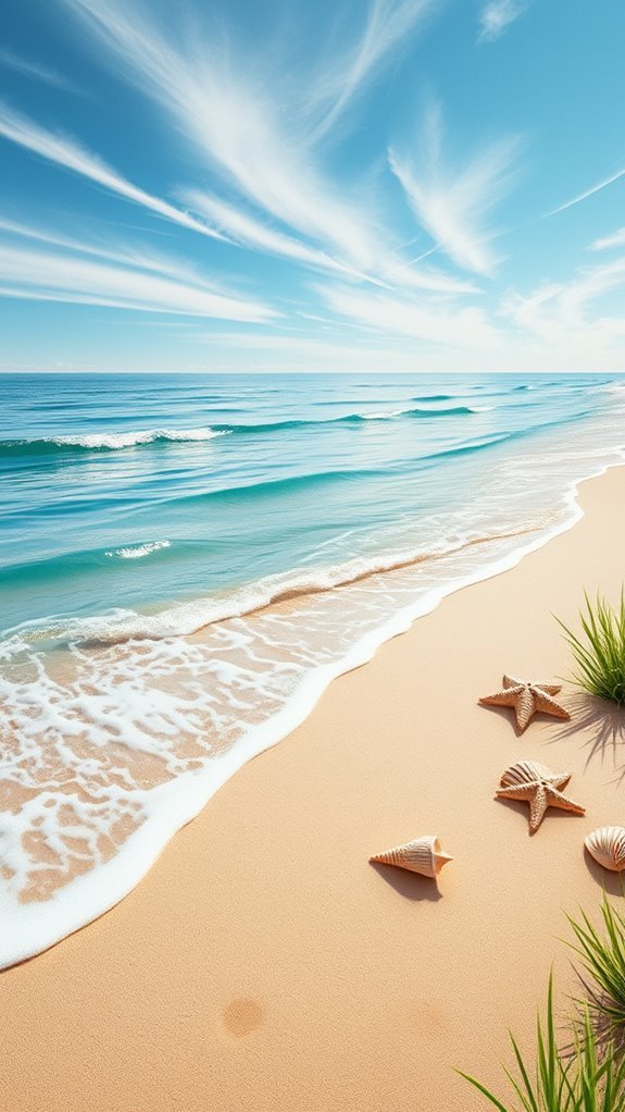 coastal serenity mural design