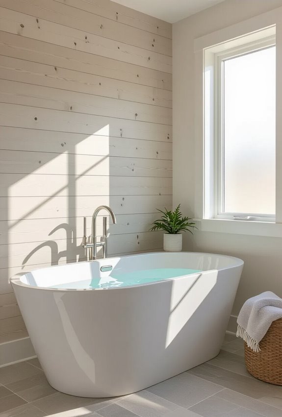 coastal shiplap bathroom panels