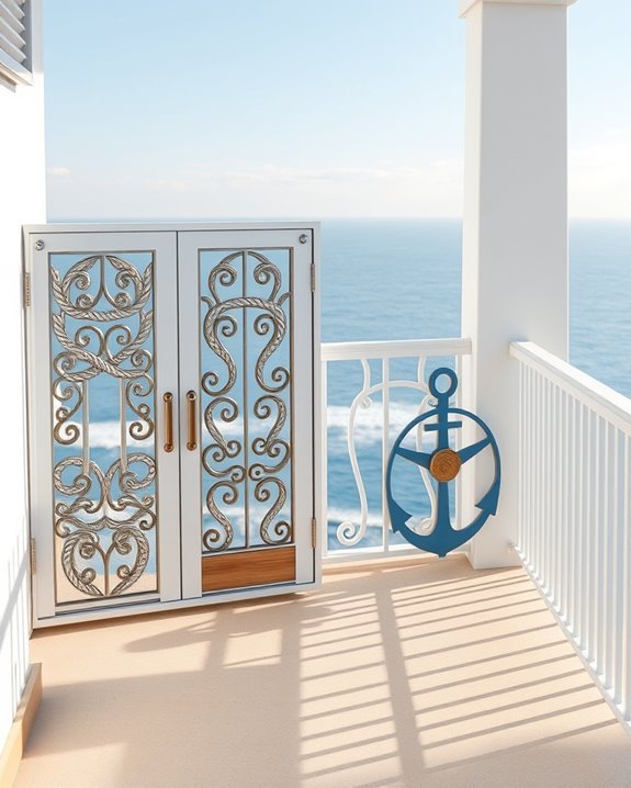 coastal themed safety grills