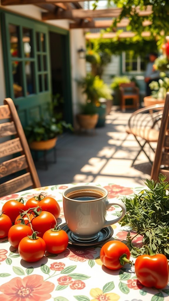 coffee and local produce