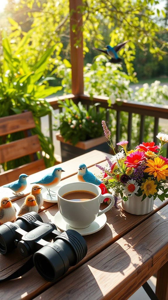 coffee birds nature tranquility