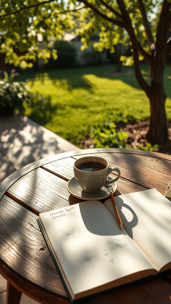 coffee fueled nature sketching