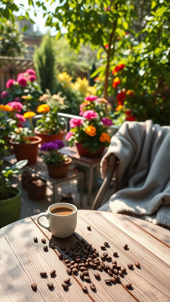 coffee infused gardening experience