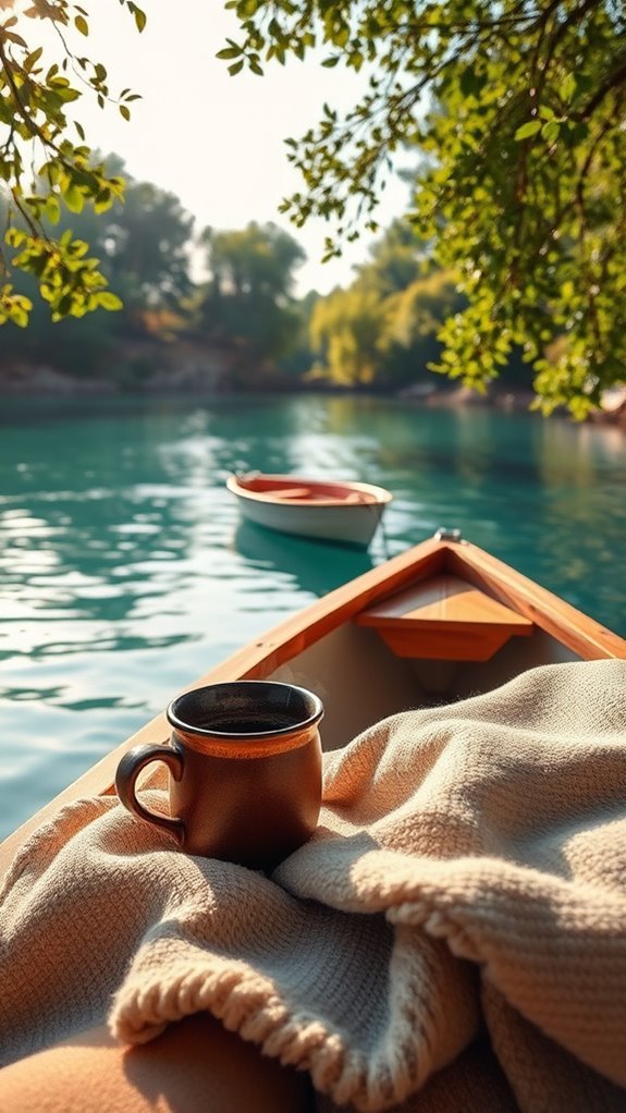 coffee serenity on water