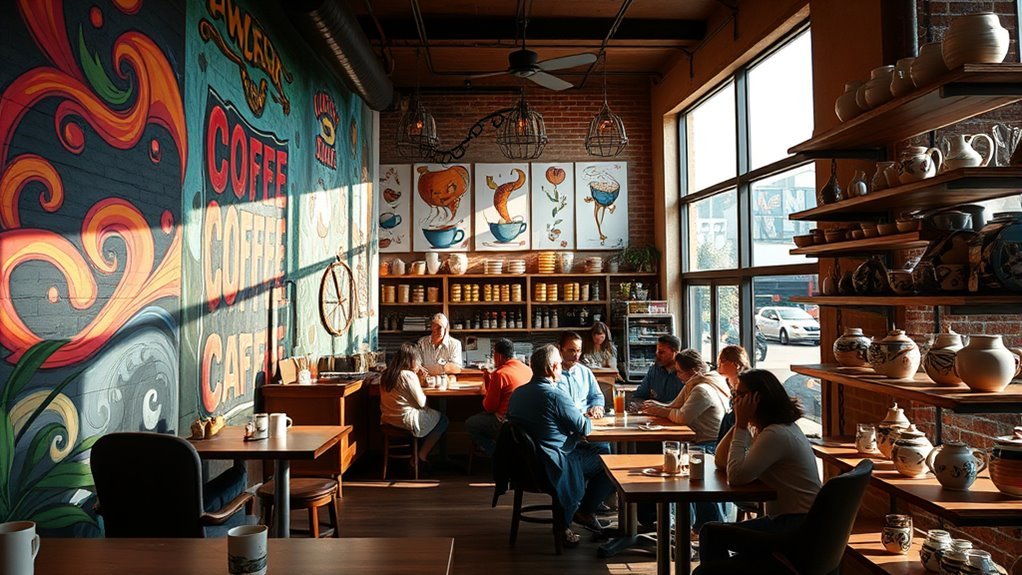 coffee shop art designs