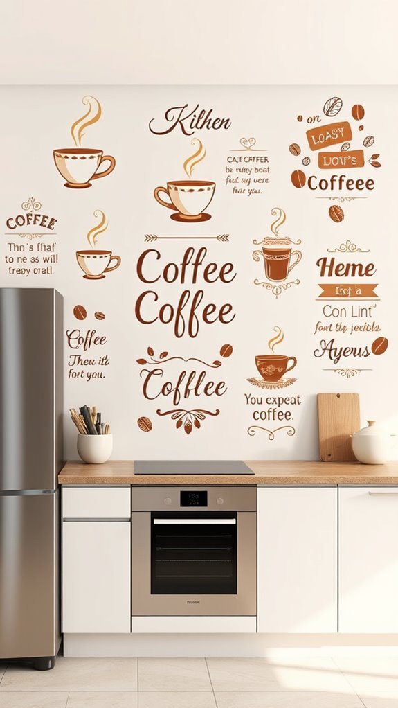 coffee wall decals decor