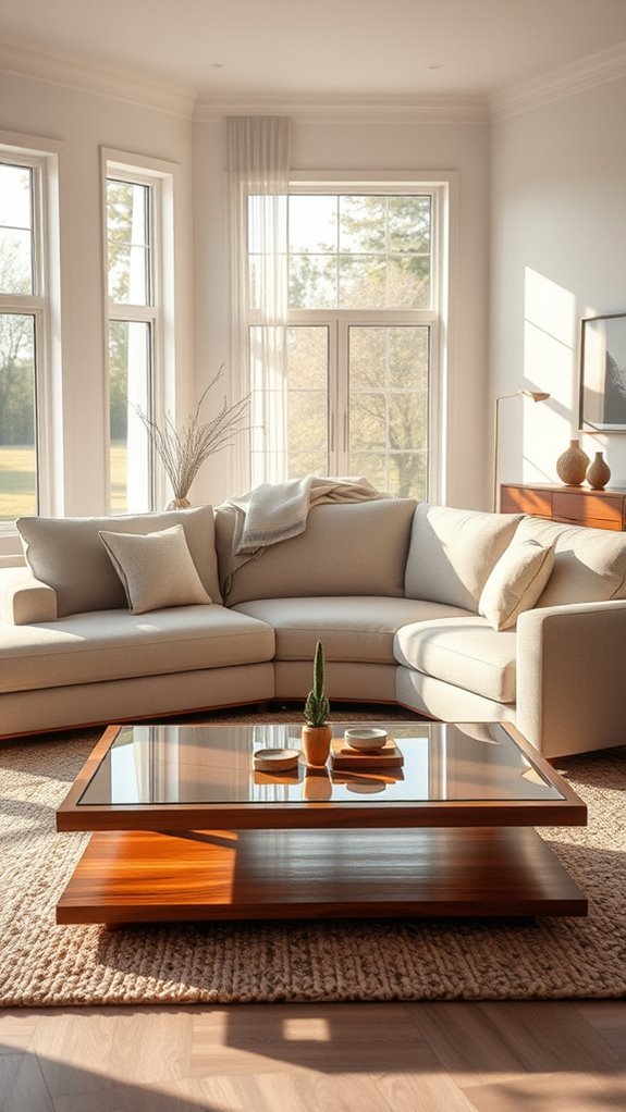 cohesive l shaped couch decor