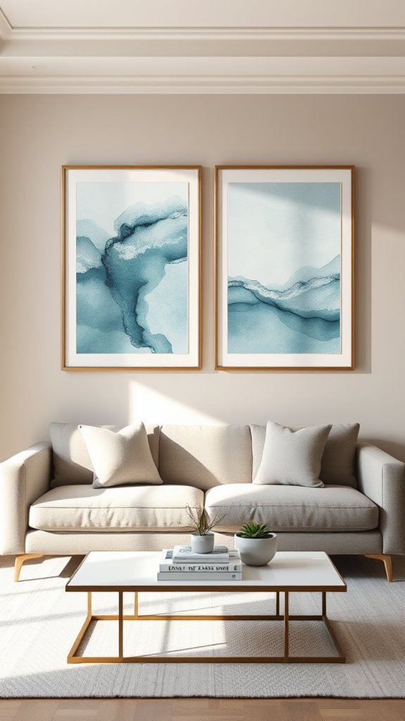 cohesive themed wall decor