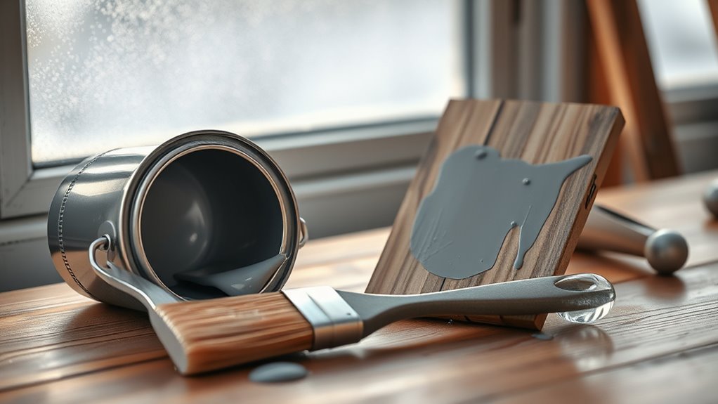 cold slows paint drying