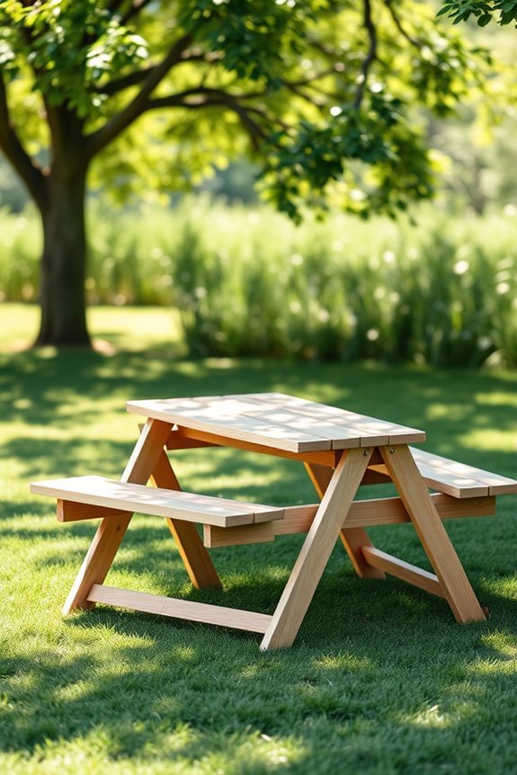 collapsible picnic table convenience