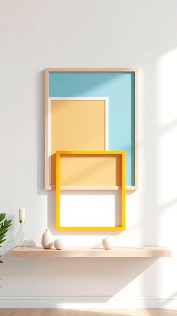 color blocked frame arrangement tips