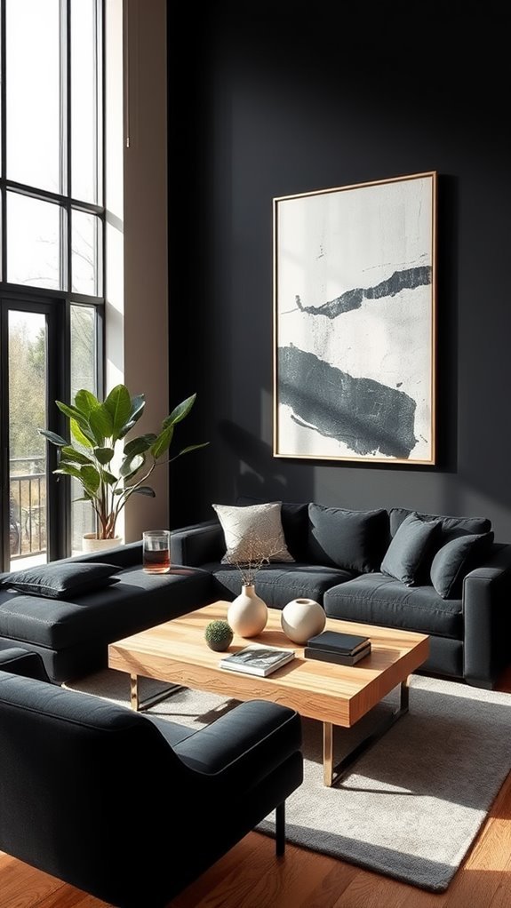 color blocked wall design