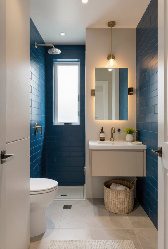 color blocked zoned ensuite