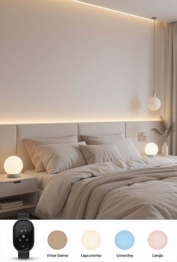 color changing mood lighting control