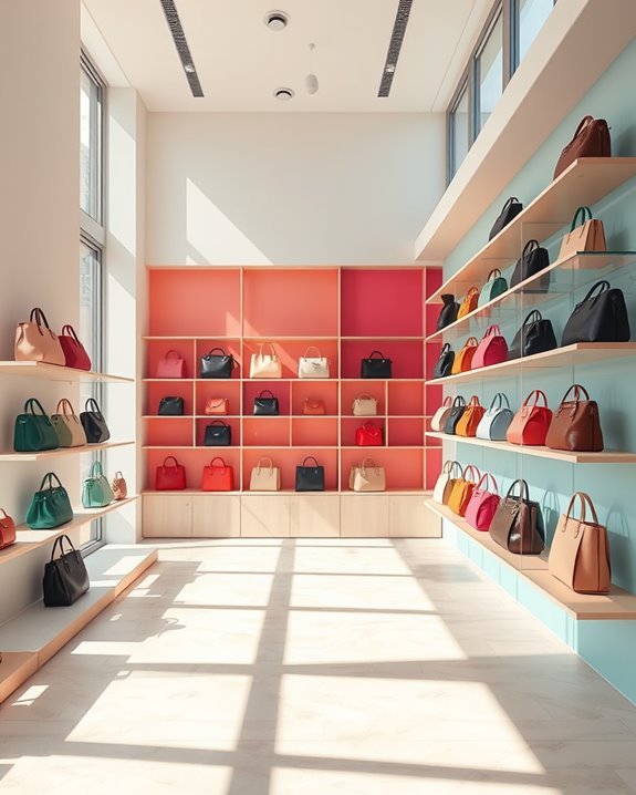 color coded bag navigation