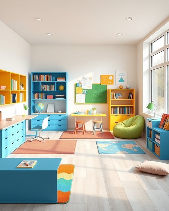 color coded study organization