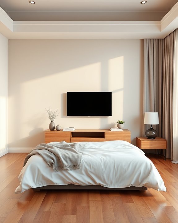 color coordinated tv setup