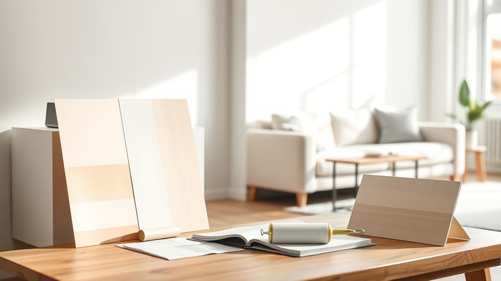 color testing and lighting