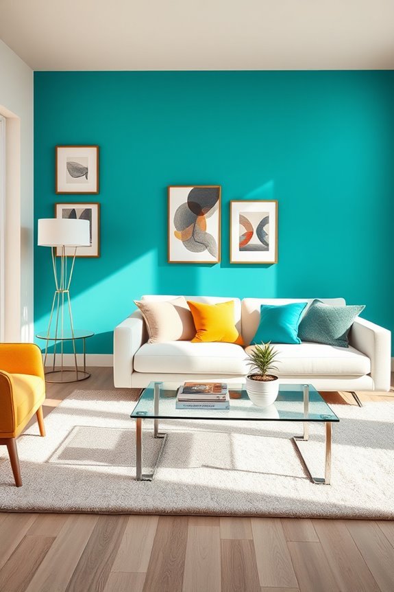 colorful accent wall inspiration