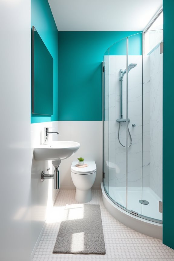 colorful accent wall transformation