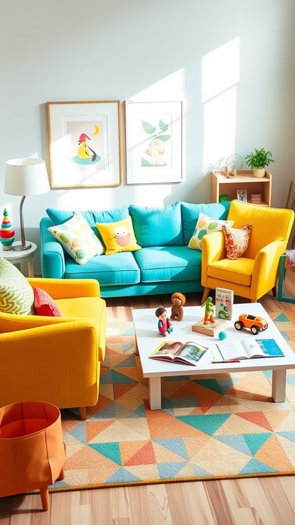 colorful and fun decor